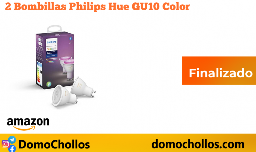 2 Bombillas Philips Hue GU10 Color