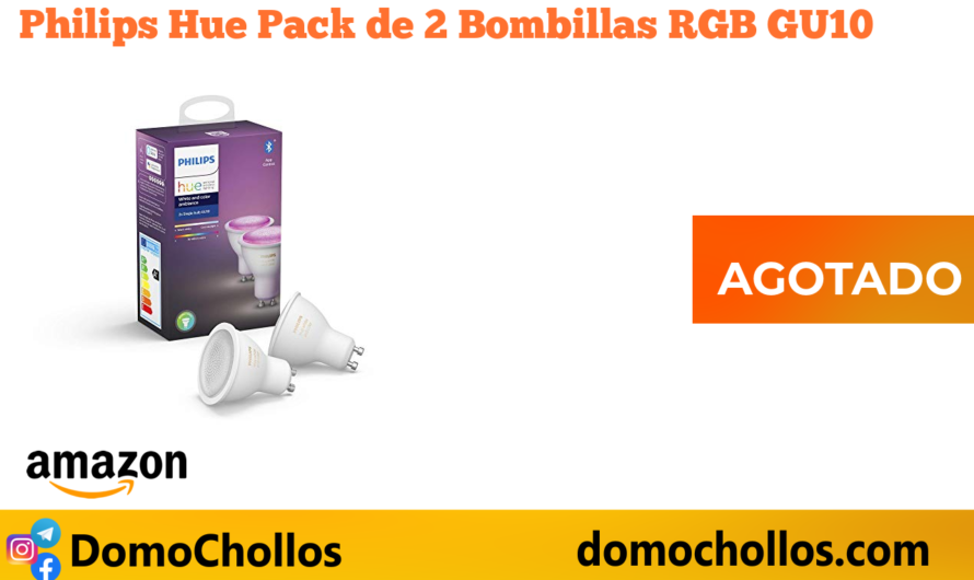 Philips Hue Pack de 2 Bombillas RGB GU10