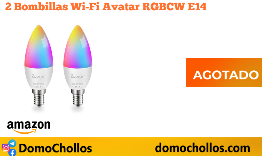 2 Bombillas Wi-Fi Avatar RGBCW E14