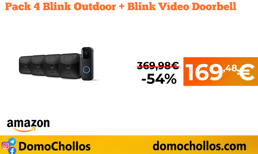 Pack 4 Blink Outdoor + Blink Vídeo Doorbell