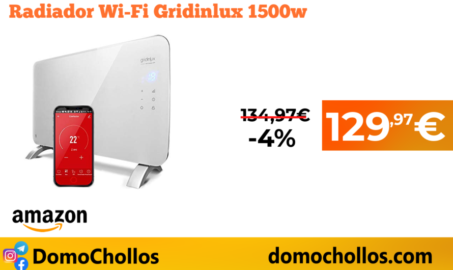 Radiador Wi-Fi Gridinlux 1500w