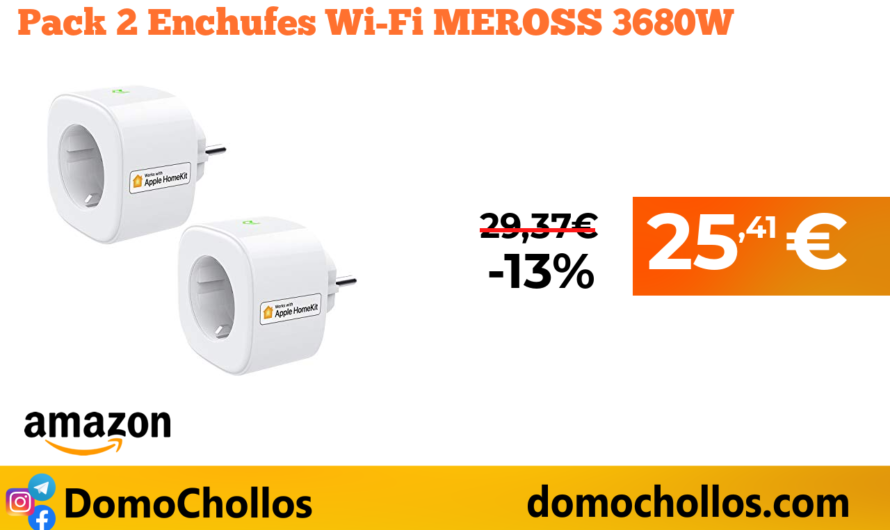 Pack 2 Enchufes Wi-Fi MEROSS 3680W