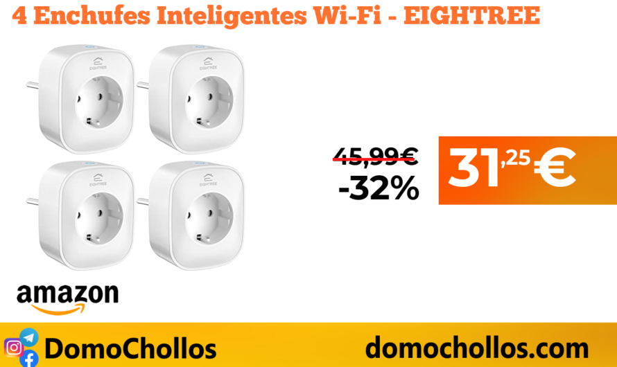 4 Enchufes Inteligentes Wi-Fi – EIGHTREE