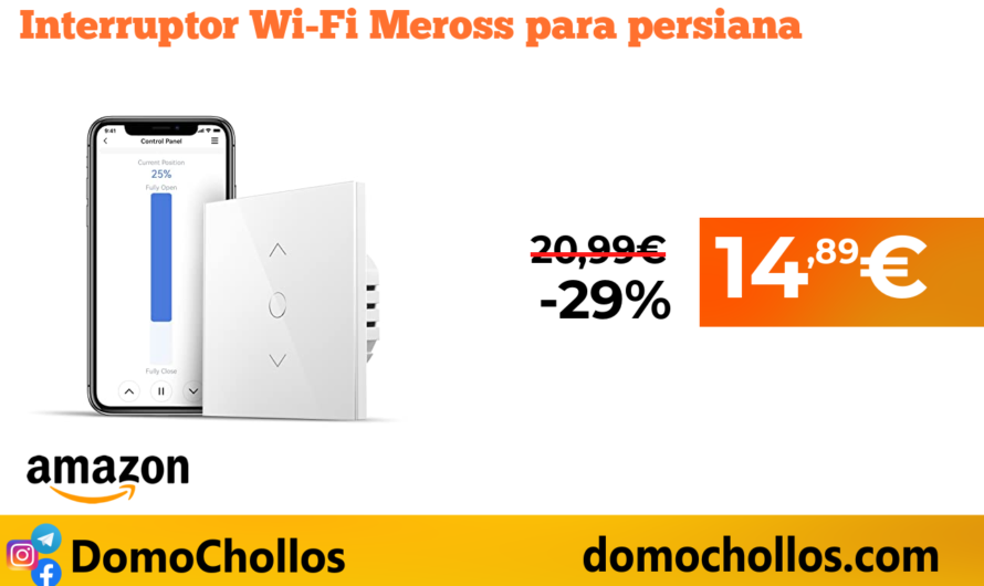 Interruptor Wi-Fi Meross para persiana