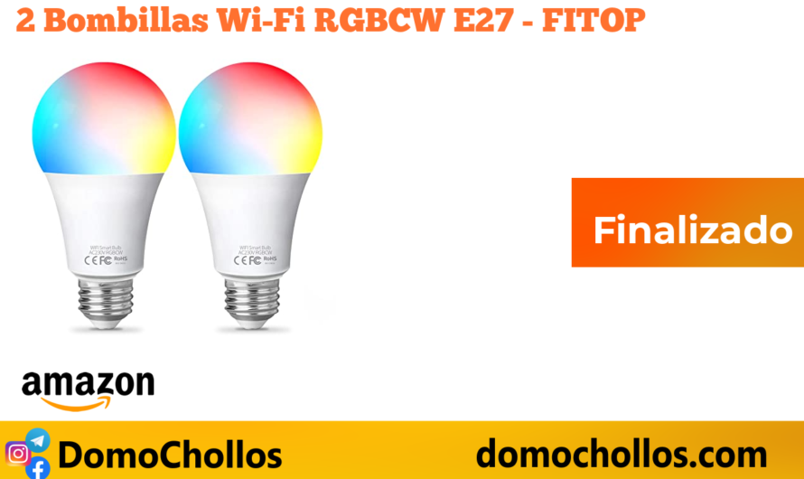 2 Bombillas Wi-Fi RGBCW E27 – FITOP