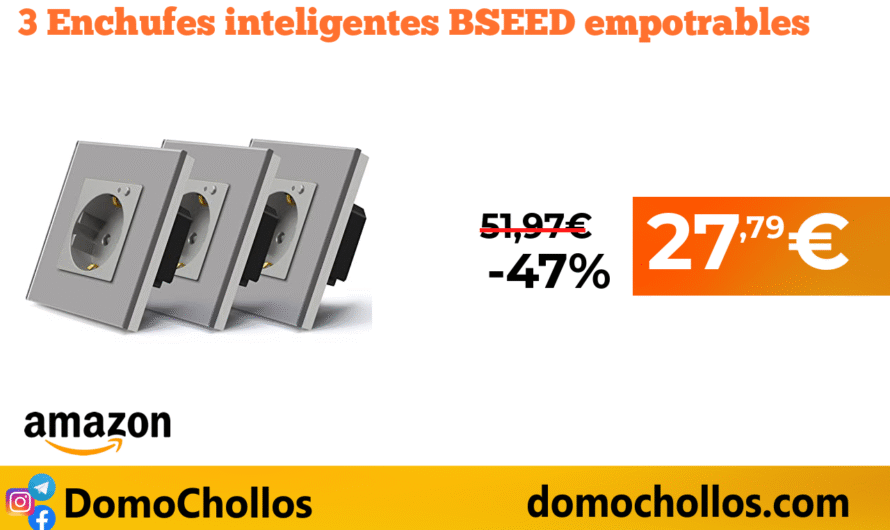 3 Enchufes inteligentes BSEED empotrables