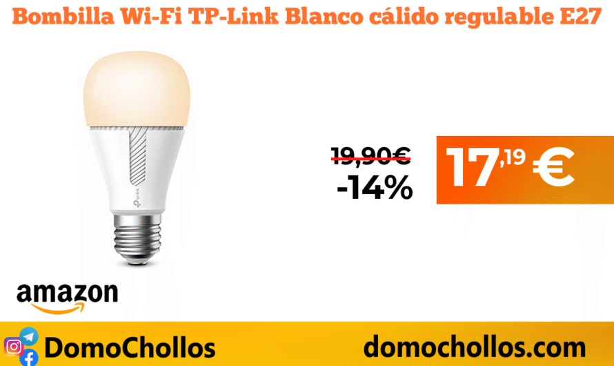 Bombilla Wi-Fi TP-Link Blanco cálido regulable E27