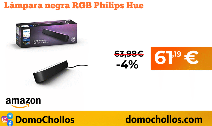 Lámpara negra RGB Philips Hue