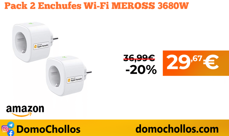 Pack 2 Enchufes Wi-Fi MEROSS 3680W