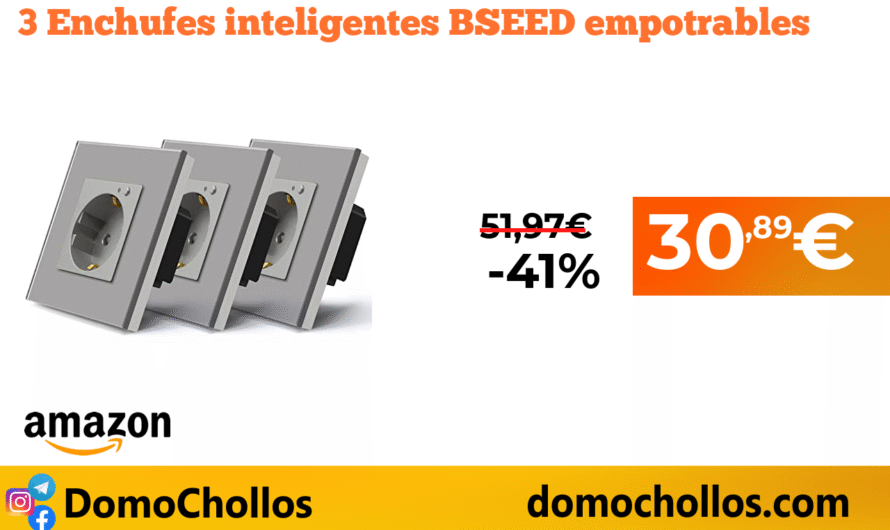 3 Enchufes inteligentes BSEED empotrables