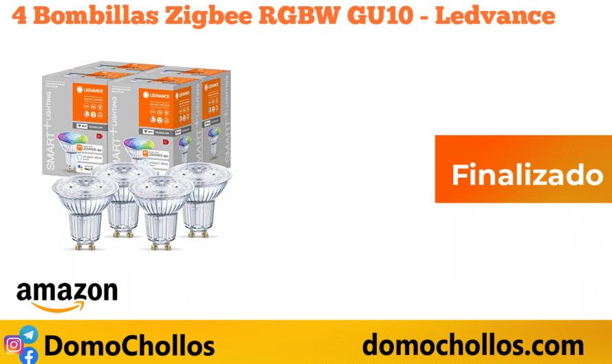 4 Bombillas Zigbee RGBW GU10 – Ledvance