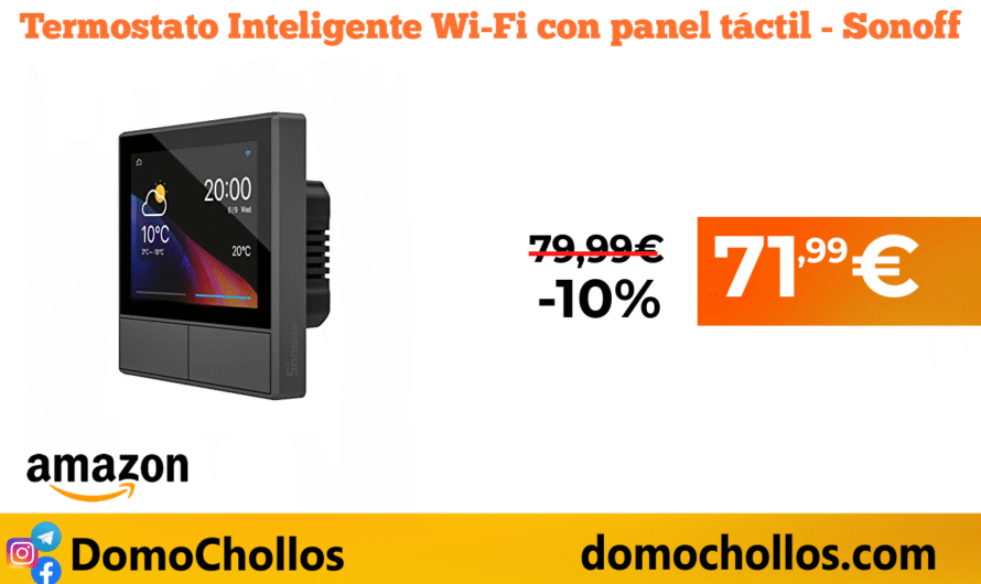 Termostato Inteligente Wi-Fi con panel táctil – Sonoff