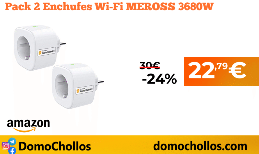 Pack 2 Enchufes Wi-Fi MEROSS 3680W