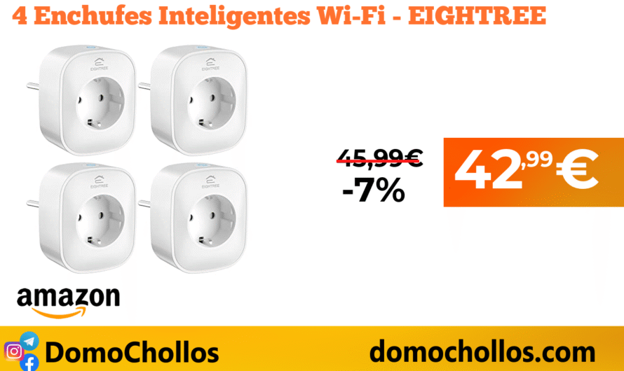 4 Enchufes Inteligentes Wi-Fi – EIGHTREE