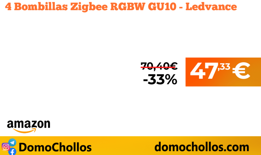 4 Bombillas Zigbee RGBW GU10 – Ledvance