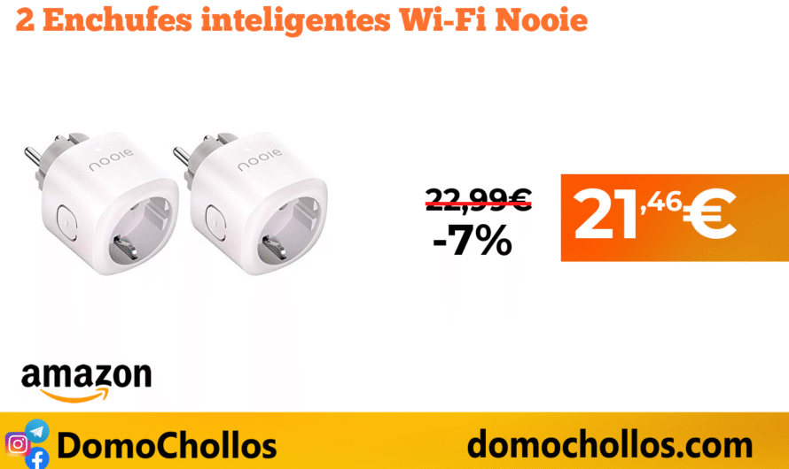 2 Enchufes inteligentes Wi-Fi Nooie