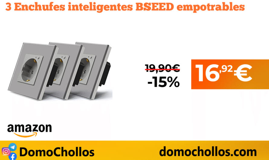 3 Enchufes inteligentes BSEED empotrables