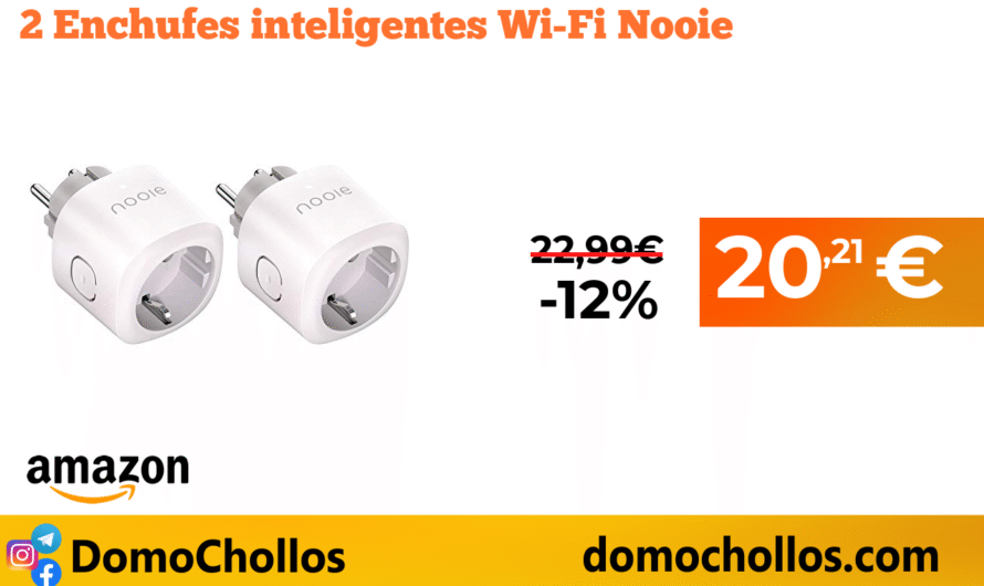 2 Enchufes inteligentes Wi-Fi Nooie