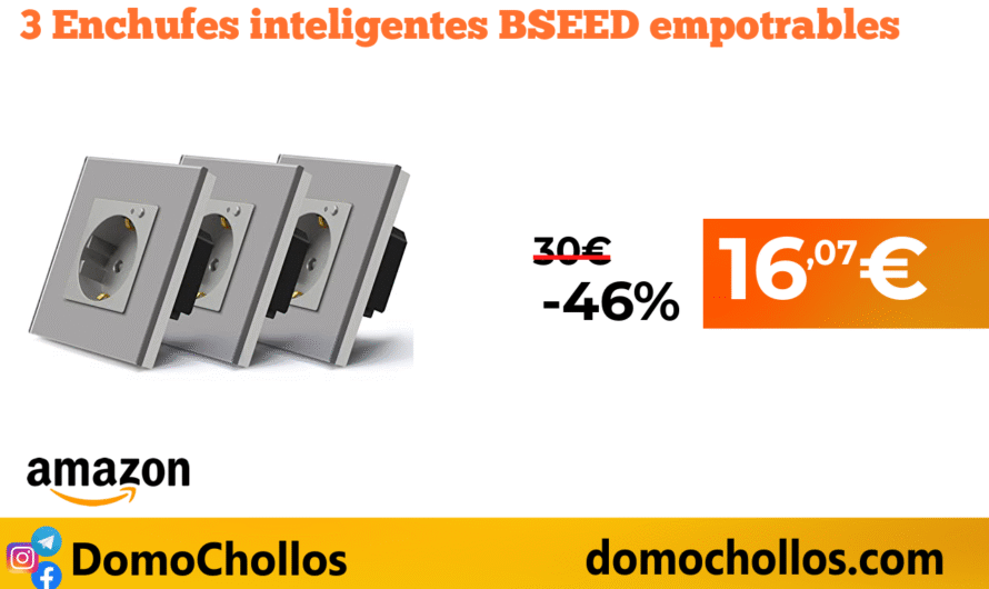 3 Enchufes inteligentes BSEED empotrables