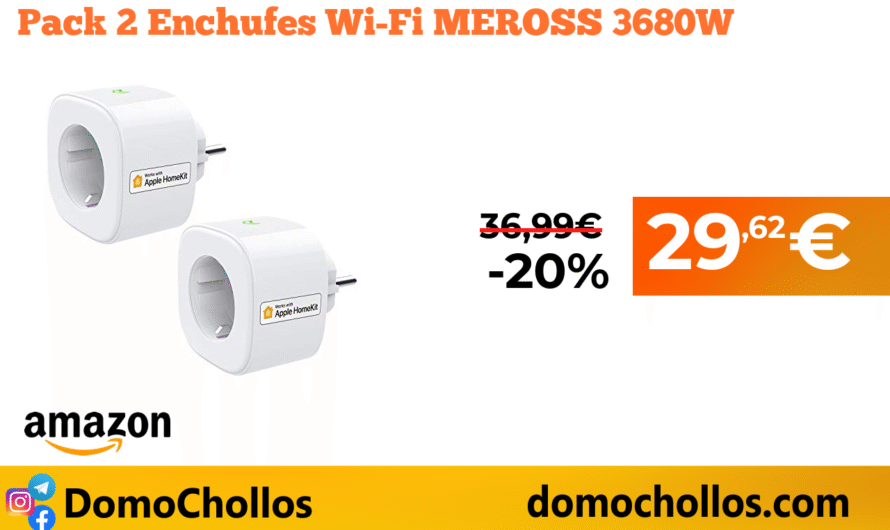 Pack 2 Enchufes Wi-Fi MEROSS 3680W