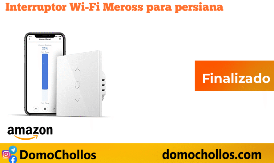 Interruptor Wi-Fi Meross para persiana