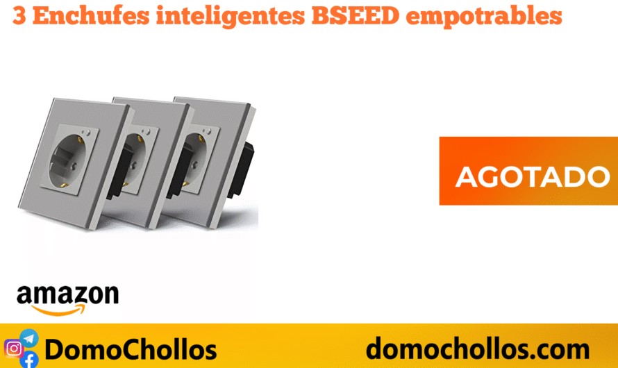 3 Enchufes inteligentes BSEED empotrables