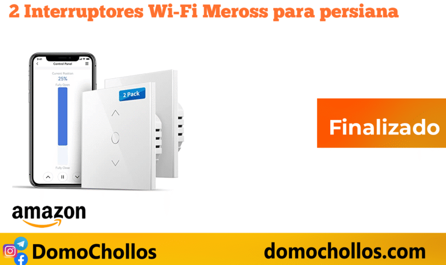 2 Interruptores Wi-Fi Meross para persiana