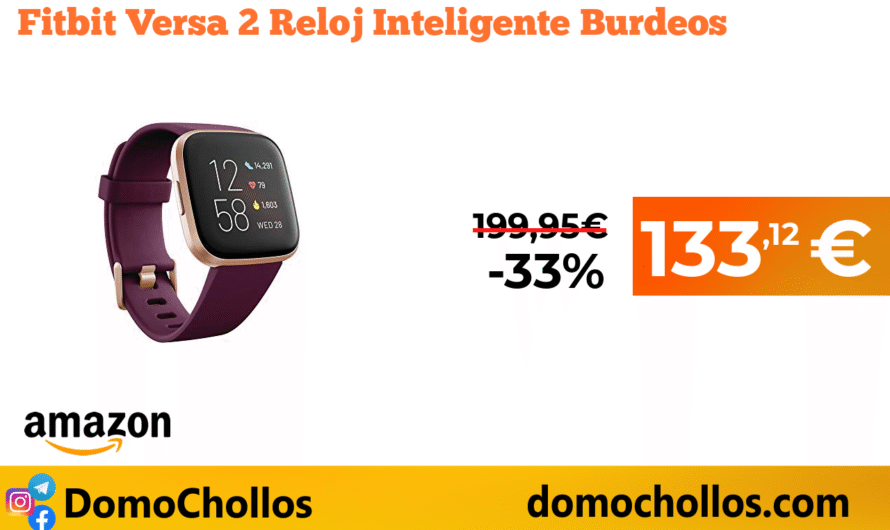 Fitbit Versa 2 Reloj Inteligente Burdeos