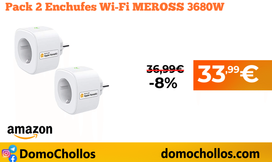 Pack 2 Enchufes Wi-Fi MEROSS 3680W