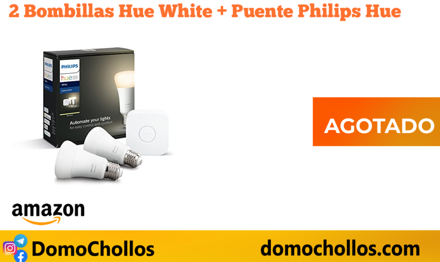 2 Bombillas Hue White + Puente Philips Hue