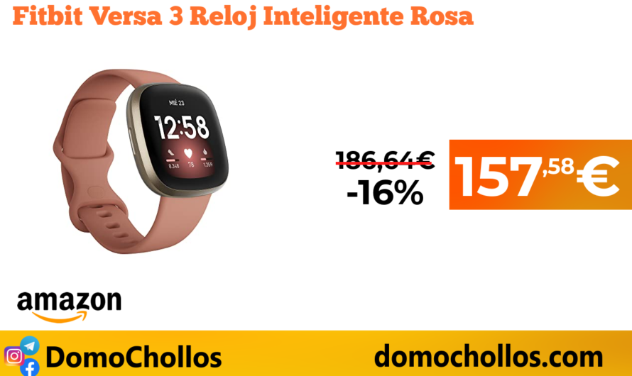 Fitbit Versa 3 Reloj Inteligente Rosa