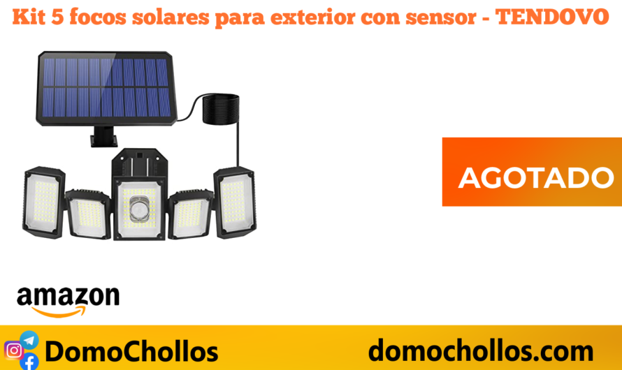 Kit 5 focos solares para exterior con sensor – TENDOVO