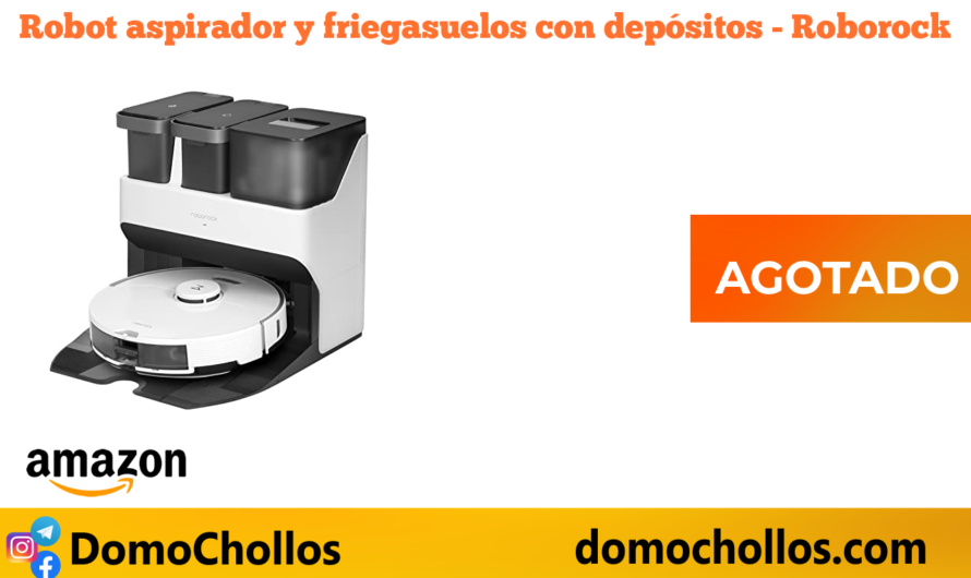 Robot aspirador y friegasuelos con depósitos – Roborock