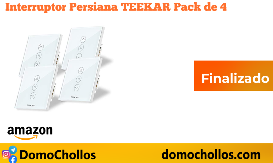 Interruptor Persiana TEEKAR Pack de 4