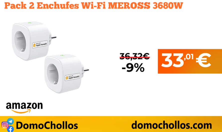 Pack 2 Enchufes Wi-Fi MEROSS 3680W