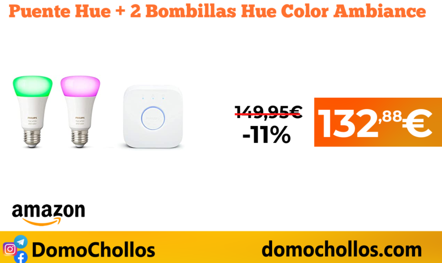 Puente Hue + 2 Bombillas Hue Color Ambiance