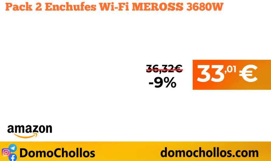 Pack 2 Enchufes Wi-Fi MEROSS 3680W