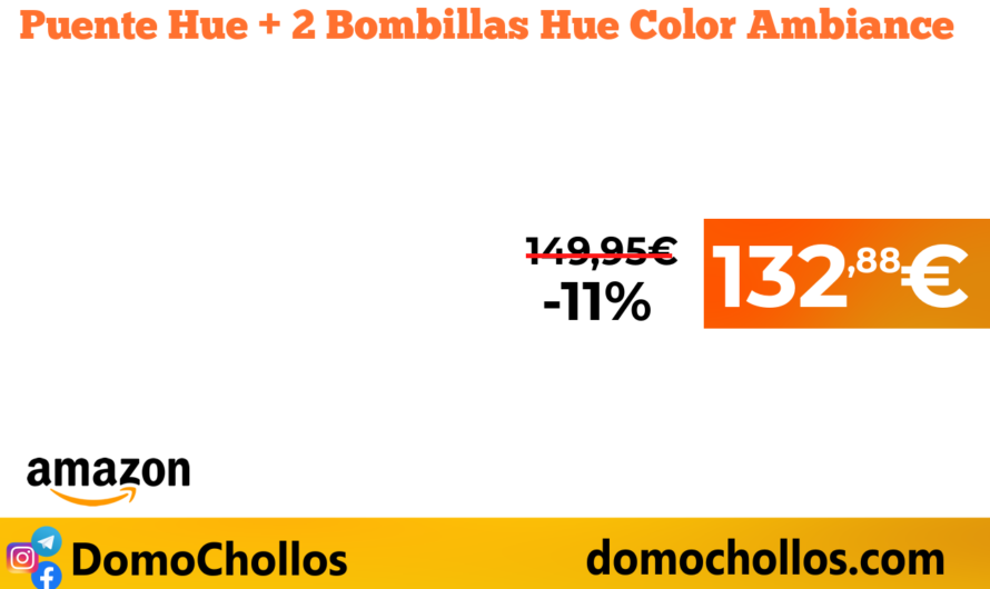 Puente Hue + 2 Bombillas Hue Color Ambiance