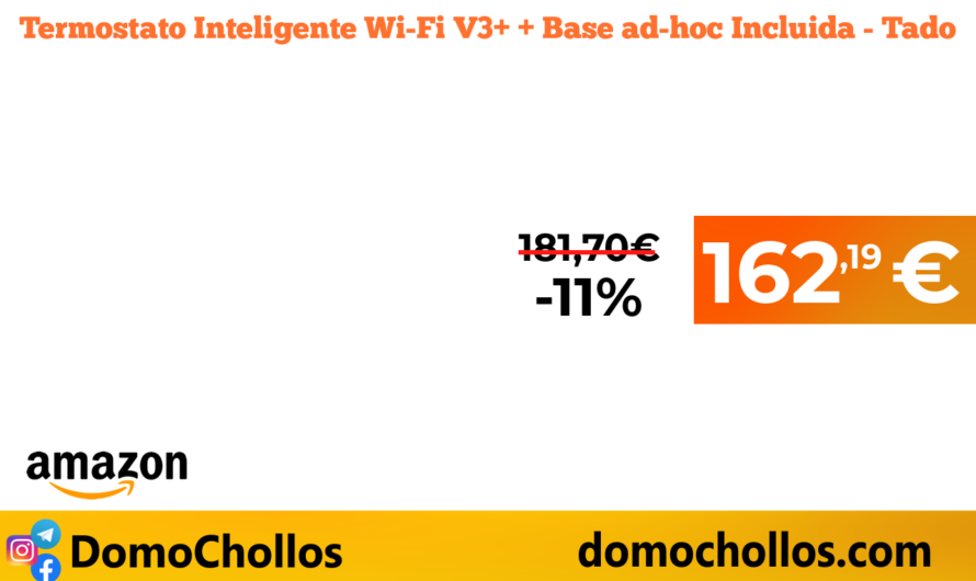 Termostato Inteligente Wi-Fi V3+ + Base ad-hoc Incluida – Tado