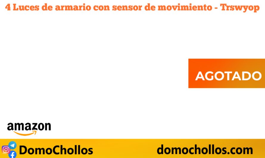 4 Luces de armario con sensor de movimiento – Trswyop