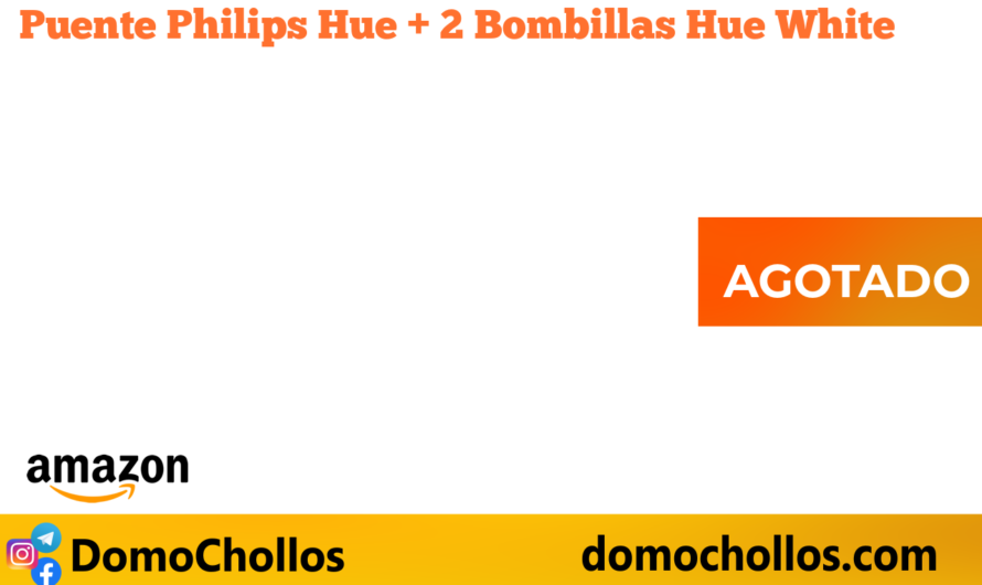 Puente Philips Hue + 2 Bombillas Hue White