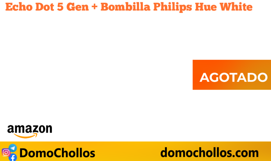 Echo Dot 5ªGen + Bombilla Philips Hue White