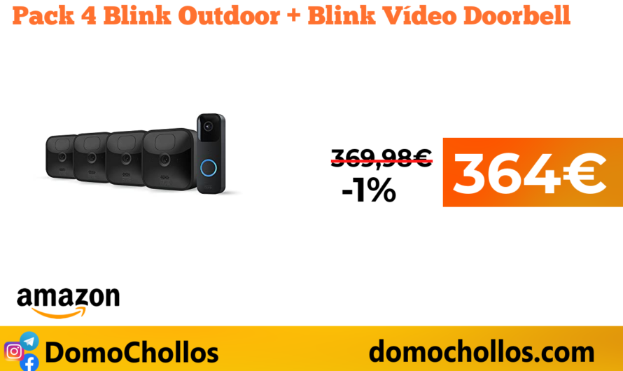 Pack 4 Blink Outdoor + Blink Vídeo Doorbell