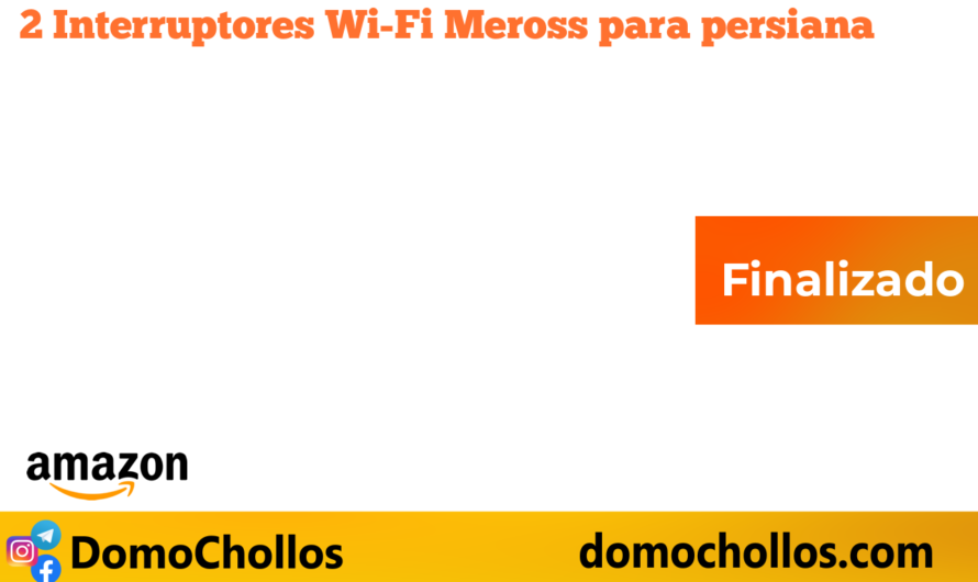 2 Interruptores Wi-Fi Meross para persiana