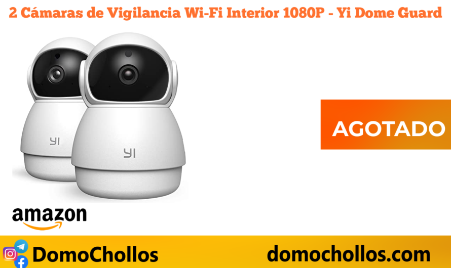 2 Cámaras de Vigilancia Wi-Fi Interior 1080P – Yi Dome Guard